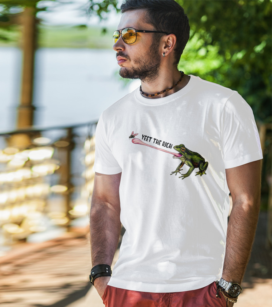 Yeet The Rich Frog With Fly Tongue Capture T-Shirt