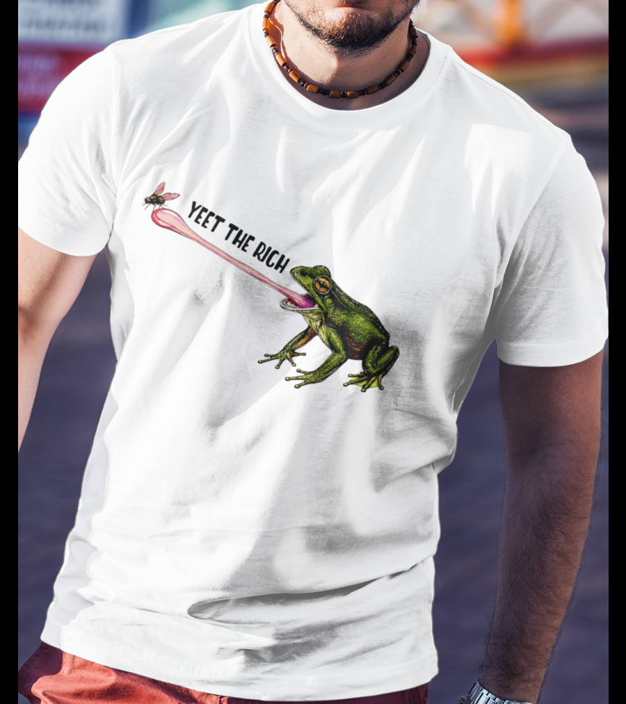 Yeet The Rich Frog With Fly Tongue Capture T-Shirt