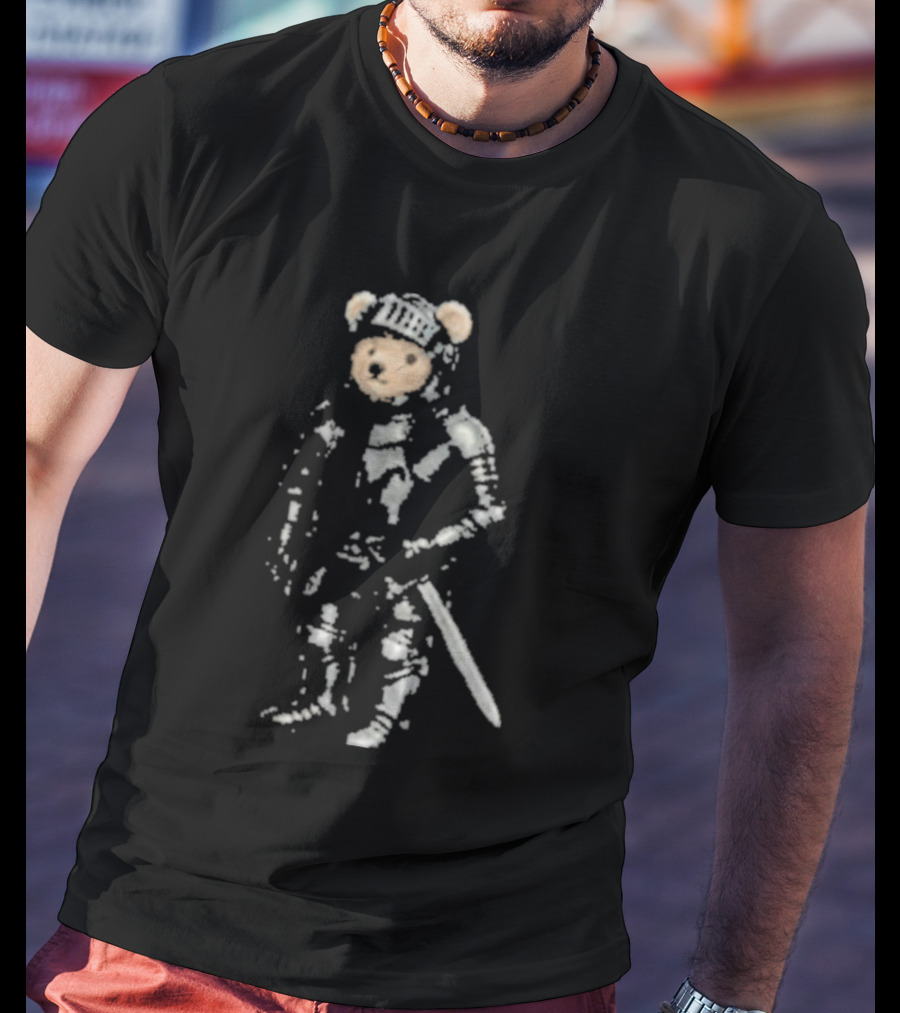 8Thwndr Armored Bear Knight With Sword T-Shirt