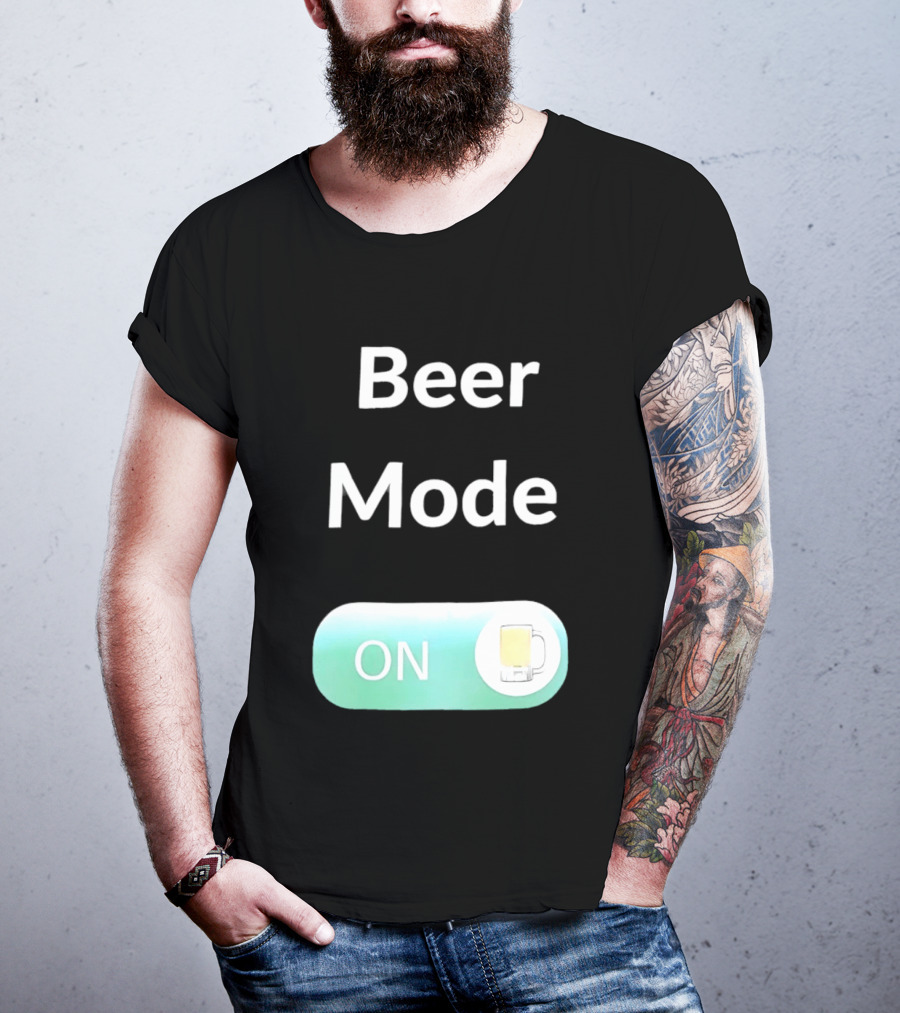 Beer Mode On Switch With Beer Glass T-Shirt