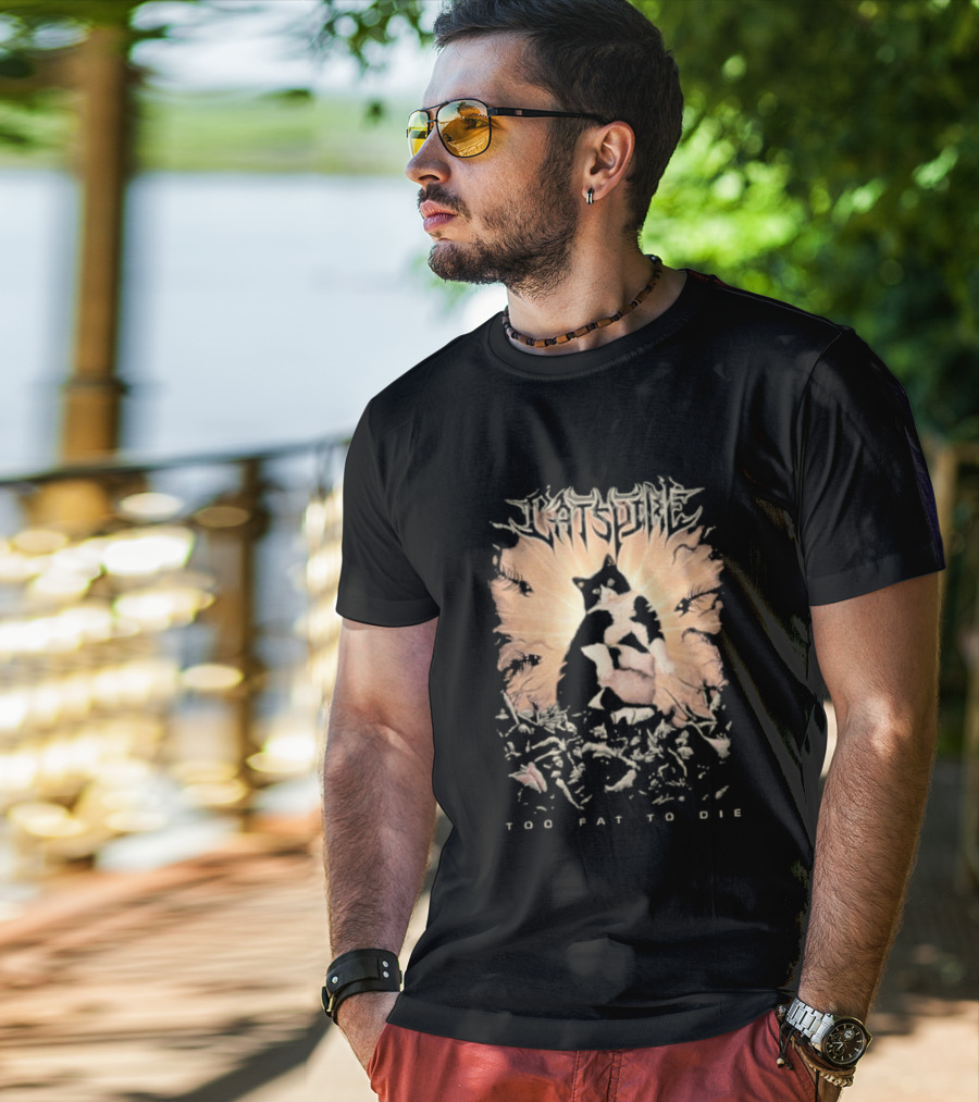 Cats Time Feathered Wings Too Fat To Die T-Shirt