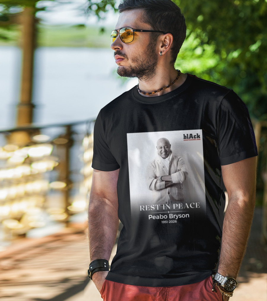 Rest In Peace Peabo Bryson 1951 2026 Black Americaweb T-Shirt