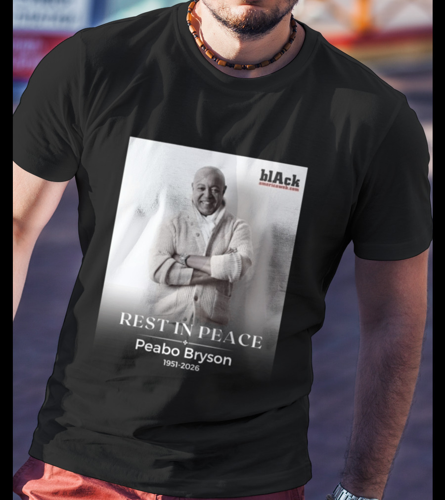 Rest In Peace Peabo Bryson 1951 2026 Black Americaweb T-Shirt