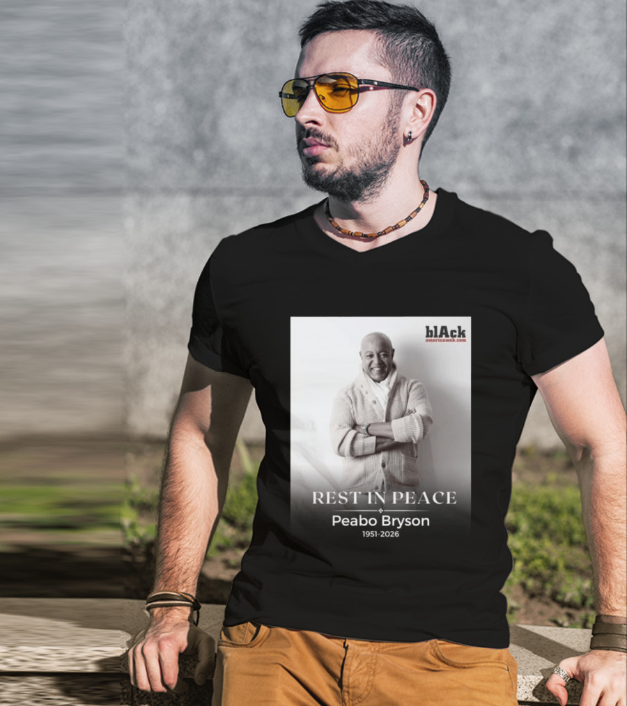 Rest In Peace Peabo Bryson 1951 2026 Black Americaweb T-Shirt
