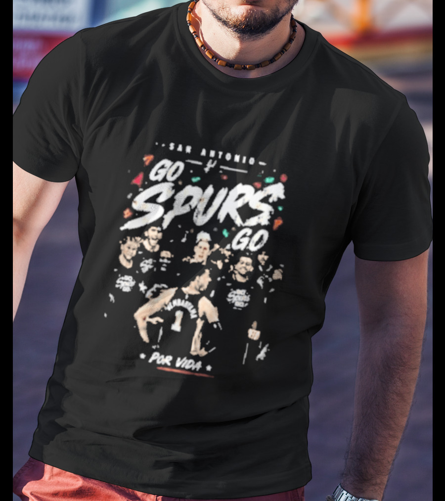 San Antonio Spurs Wembanyama Por Vida Spurs 60 Basketball Team T-Shirt