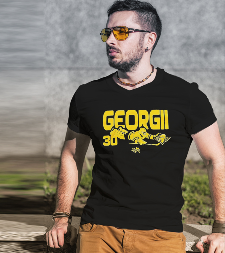 Georgii Romanov 30 Springfield Thunderbirds Hockey Player T-Shirt