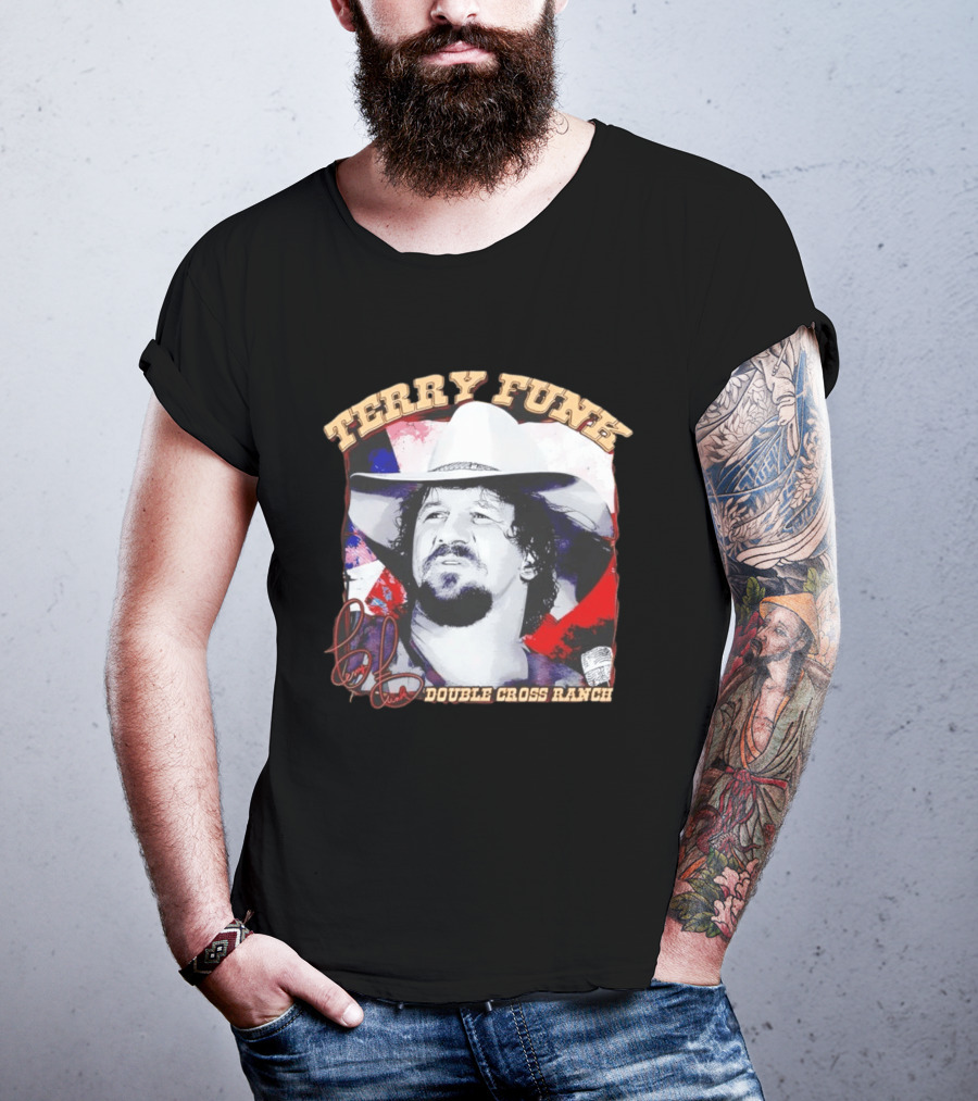 Terry Funk Double Cross Ranch WWE Cowboy T-Shirt