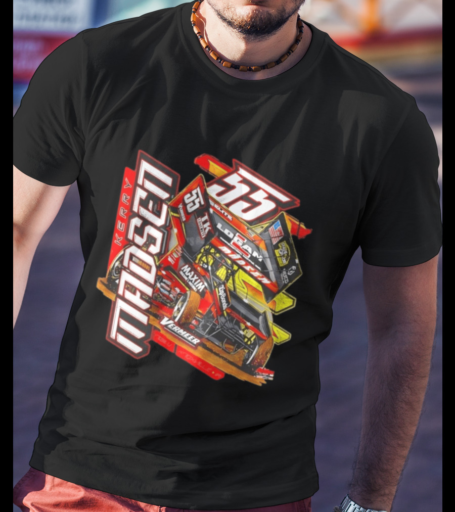Kerry Madsen 55 Vermeer Logan Madsen Racing Sprint Car Maxim Too Much Grip T-Shirt