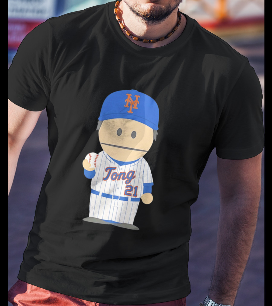 New York Mets Jonah Tong Canadian Canon 21 Baseball T-Shirt