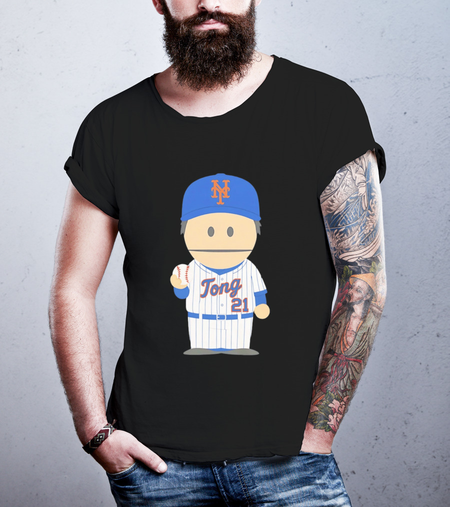New York Mets Jonah Tong Canadian Canon 21 Baseball T-Shirt