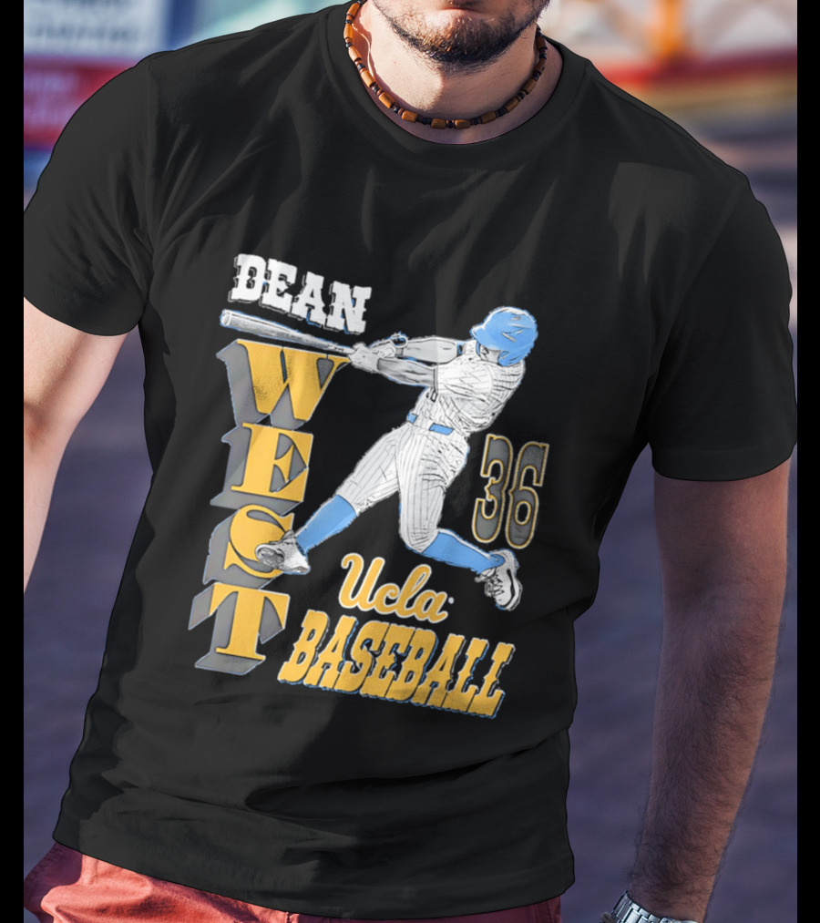 Dean West UCLA Baseball 36 NCAA T-Shirt