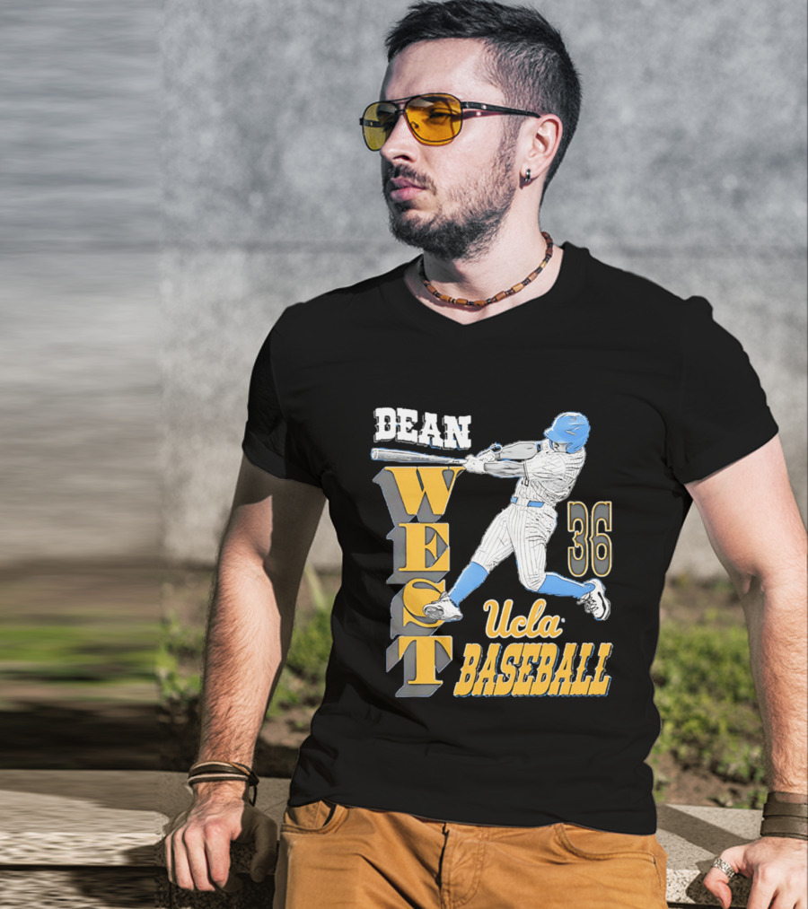 Dean West UCLA Baseball 36 NCAA T-Shirt