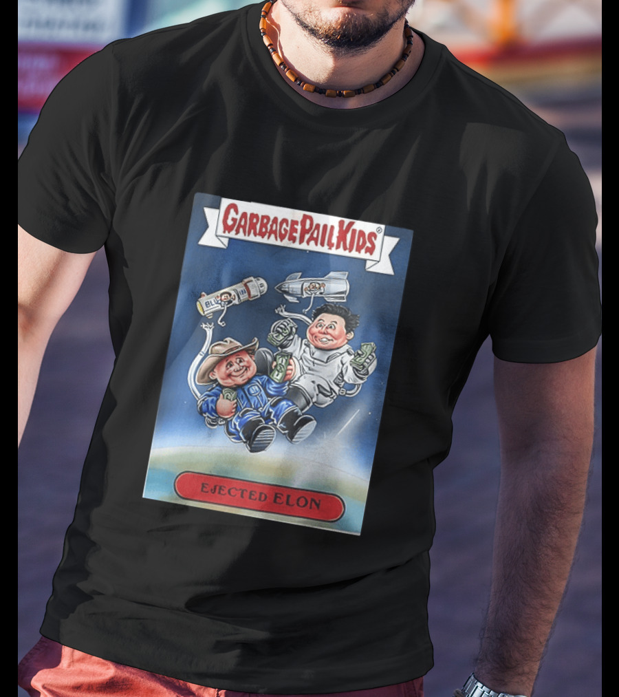 Garbage Pail Kids Ejected Elon Donald Trump And Elon Musk T-Shirt