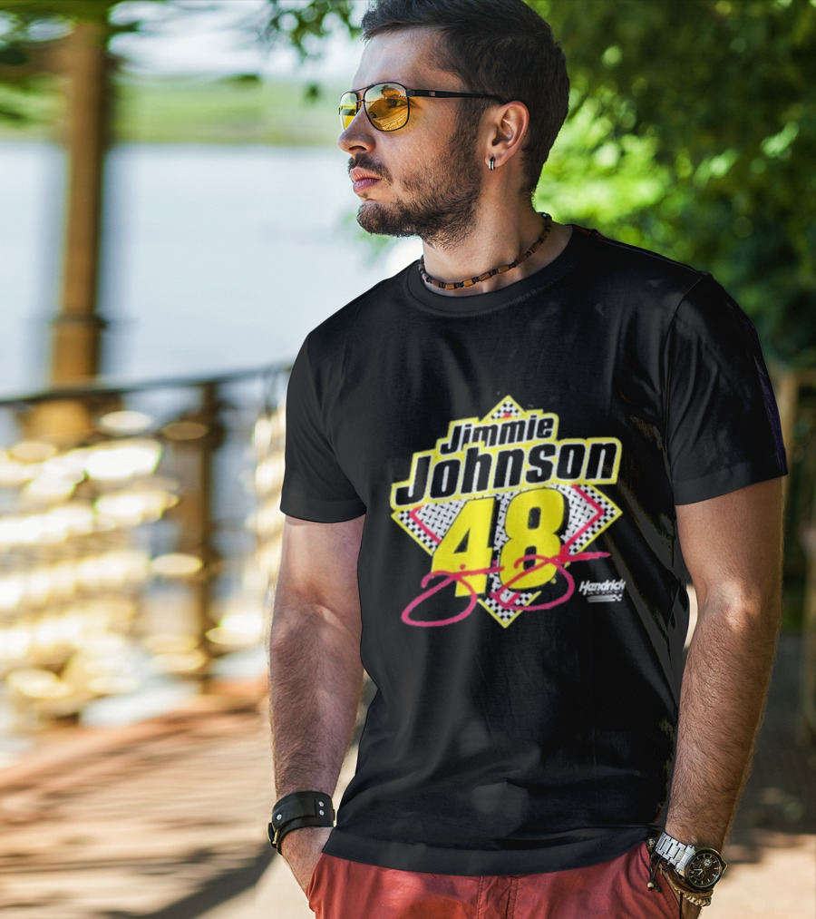 Hendrick Motorsports Jimmie Johnson 48 Racing Team NASCAR Fan T-Shirt