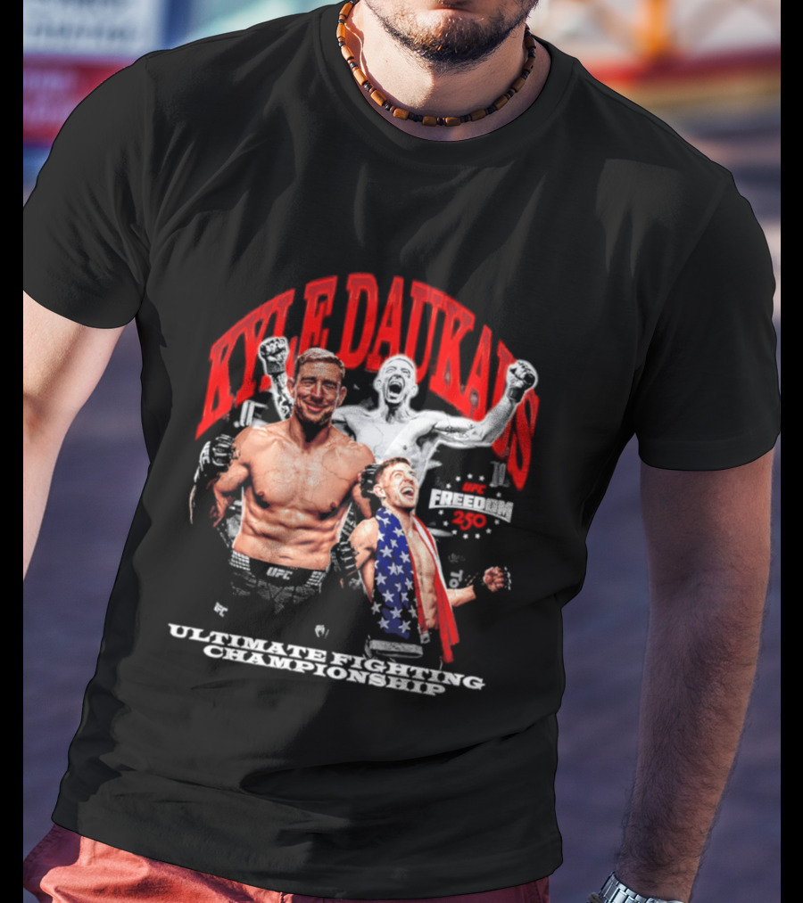 Kyle Daukaus UFC Ultimate Fighting Championship Freedom 250 T-Shirt