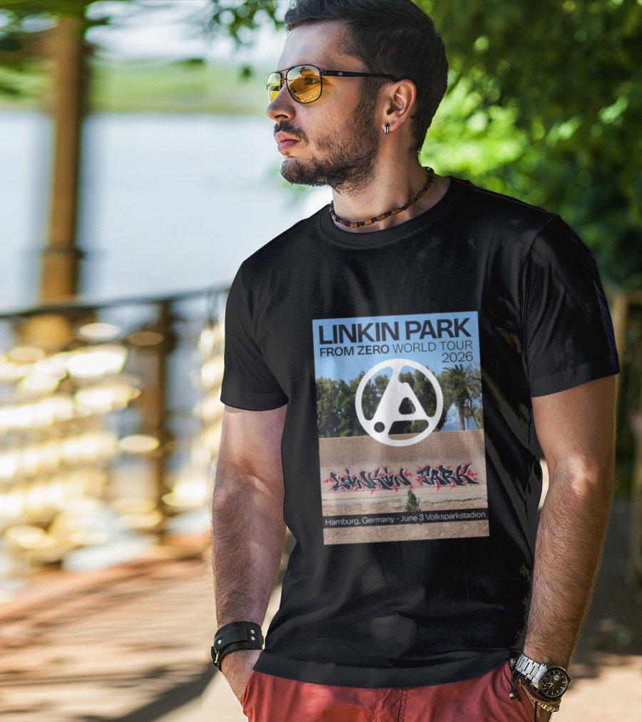 Linkin Park From Zero World Tour 2026 Hamburg Germany June 3 Volksparkstadion T-Shirt