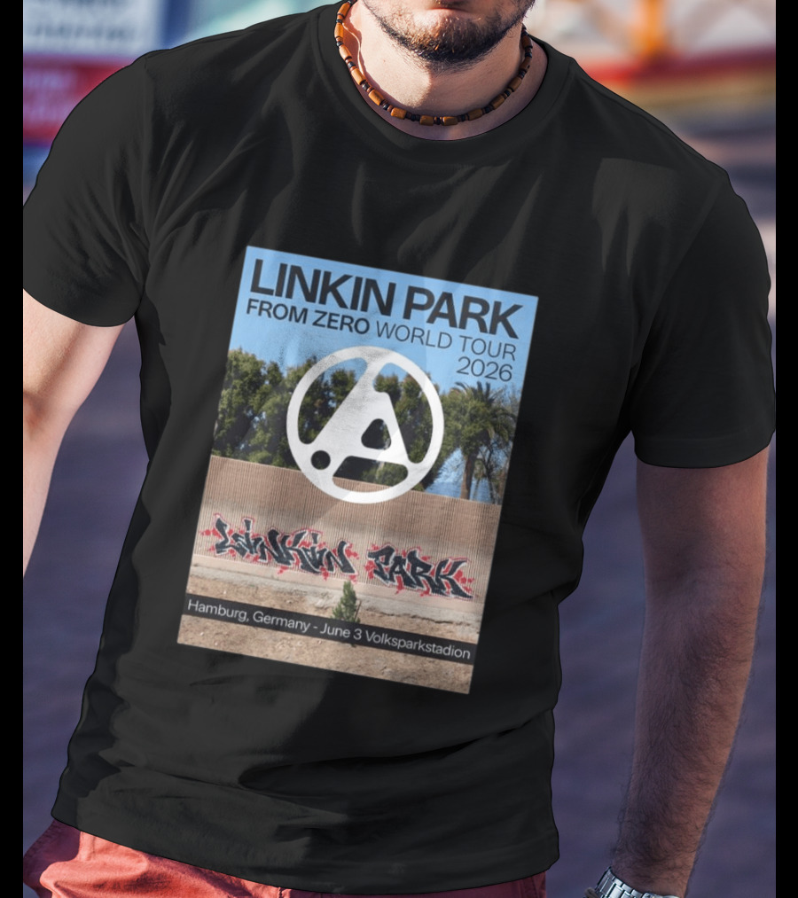 Linkin Park From Zero World Tour 2026 Hamburg Germany June 3 Volksparkstadion T-Shirt