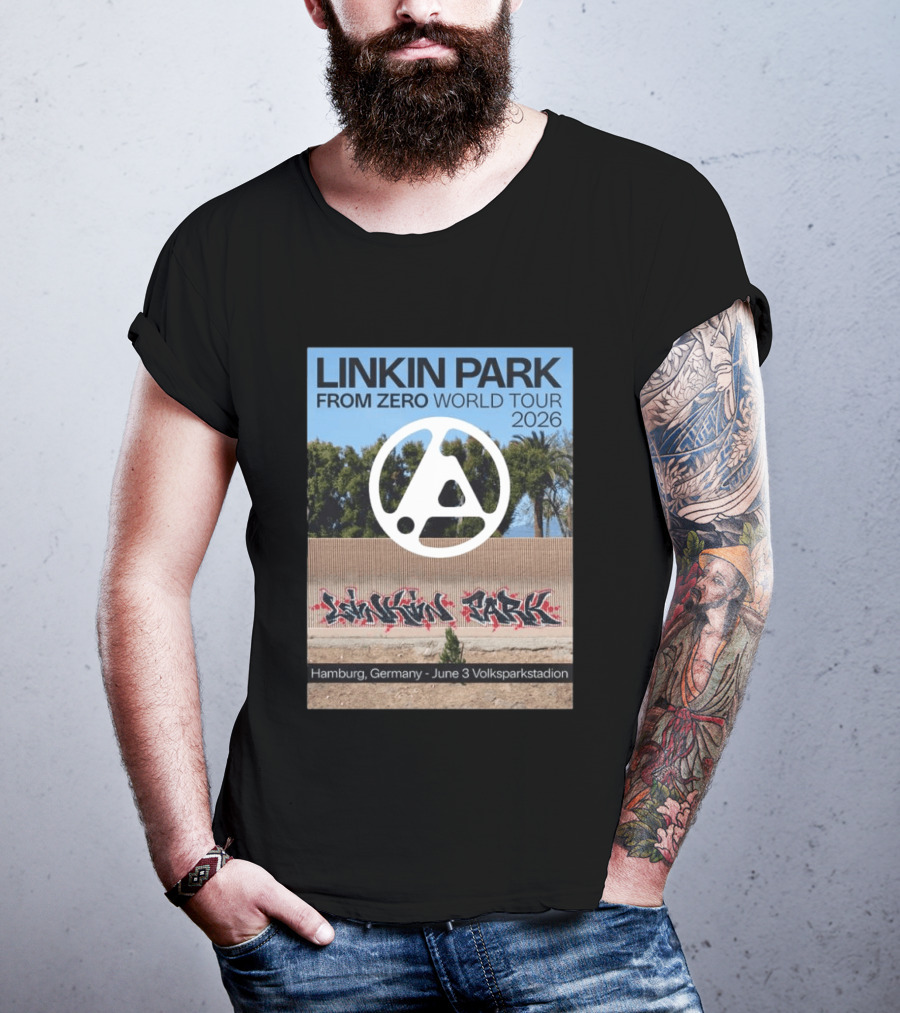 Linkin Park From Zero World Tour 2026 Hamburg Germany June 3 Volksparkstadion T-Shirt