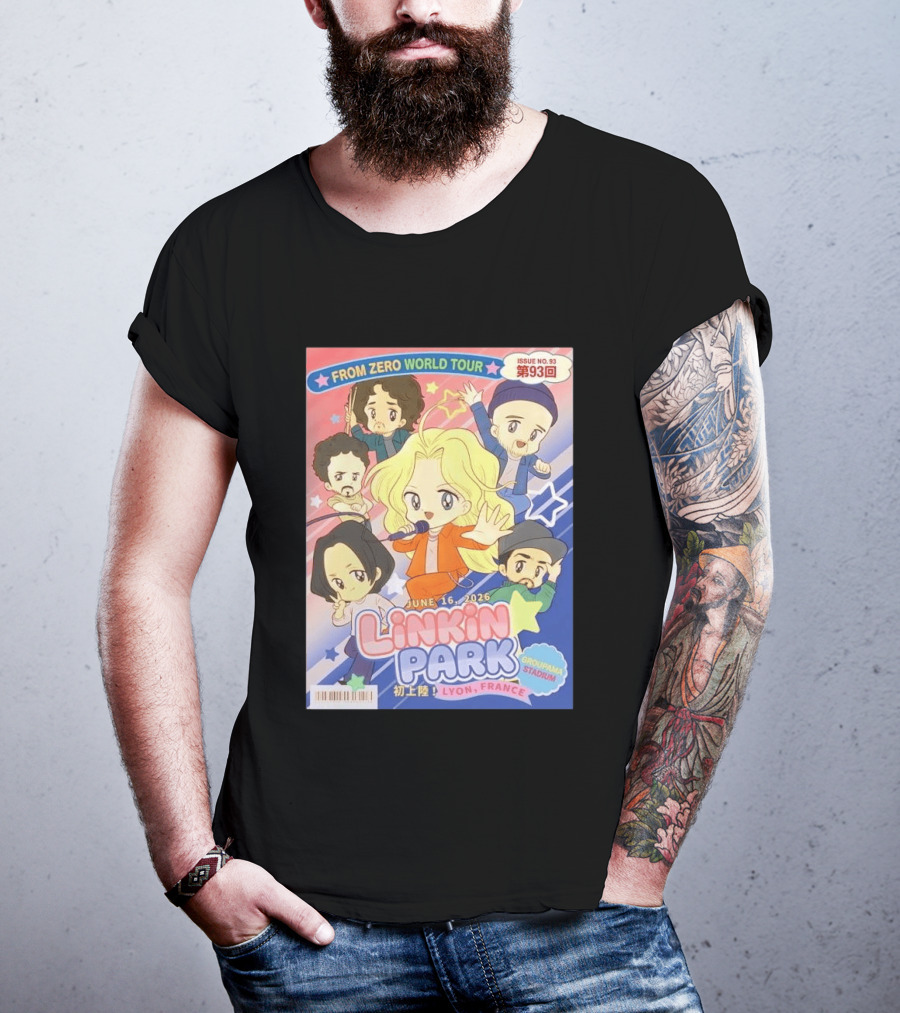 Linkin Park From Zero World Tour Issue No. 93 Lyon France Groupama Stadium June 16 2026 T-Shirt