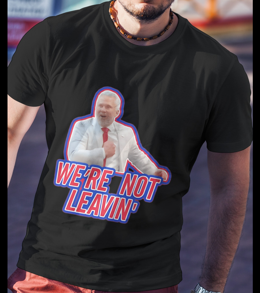 Martin St. Louis We're Not Leavin' Montreal Canadiens T-Shirt