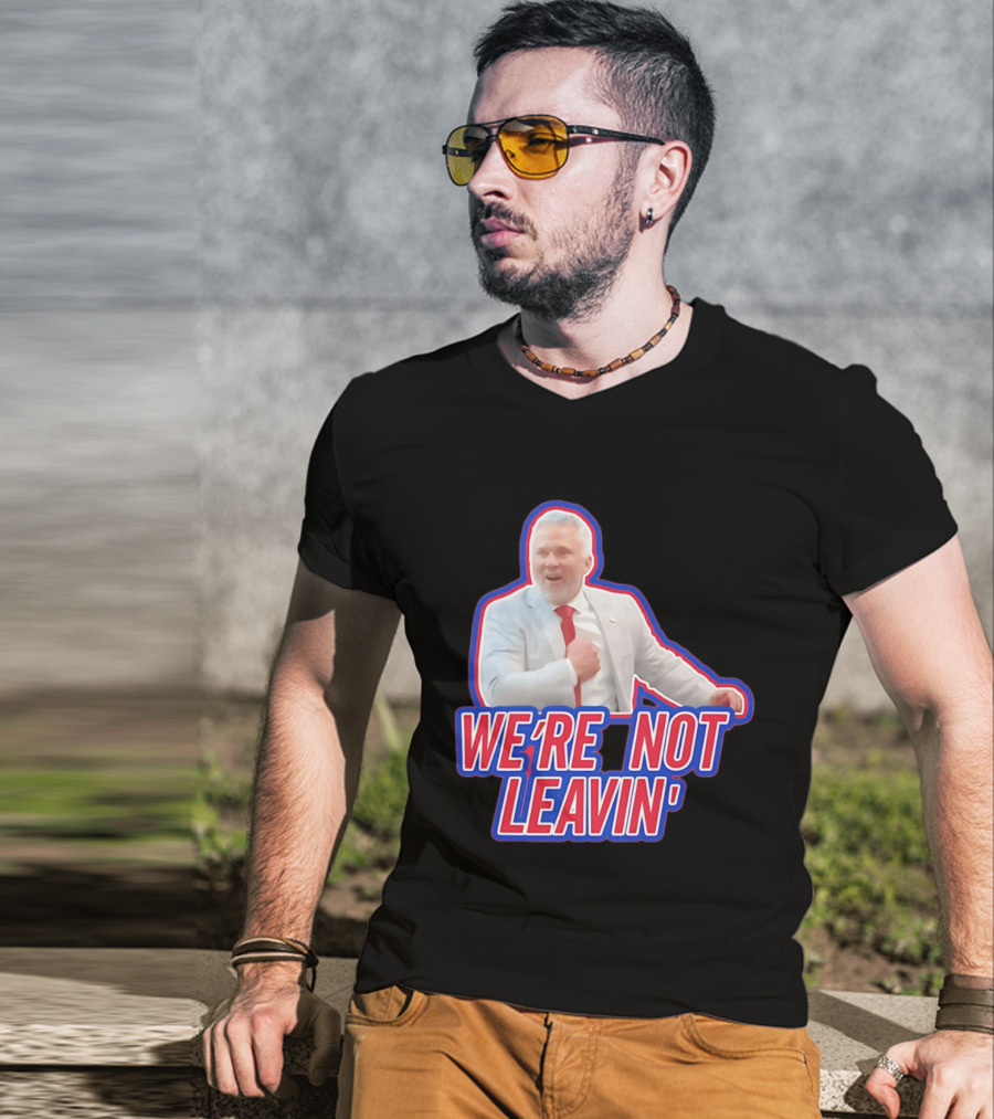 Martin St. Louis We're Not Leavin' Montreal Canadiens T-Shirt