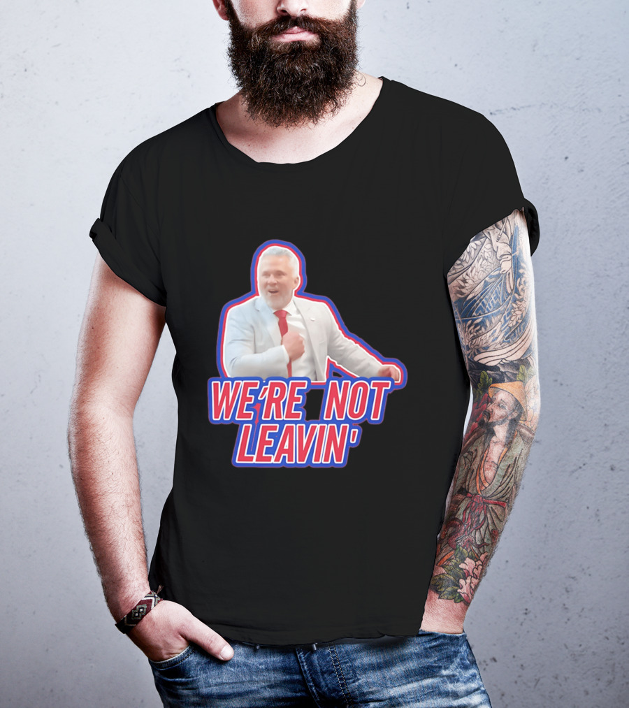 Martin St. Louis We're Not Leavin' Montreal Canadiens T-Shirt