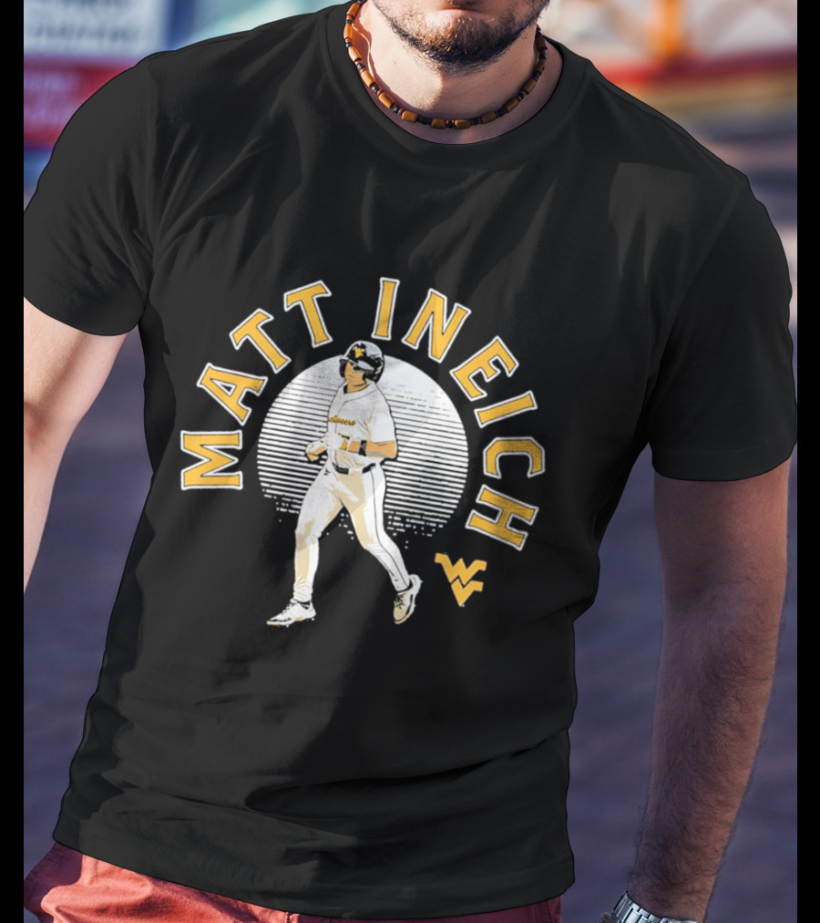 Matt Ineich WV Baseball Player Retro Style Sportsman T-Shirt