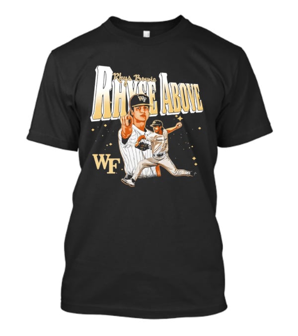 Rhys Bowie Wake Forest WF Baseball Rhys Above T-Shirt