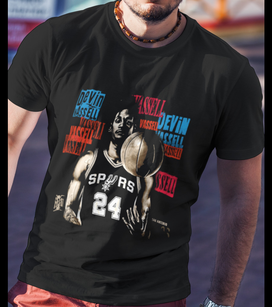 San Antonio Spurs Devin Vassell Number 24 Basketball Player T-Shirt