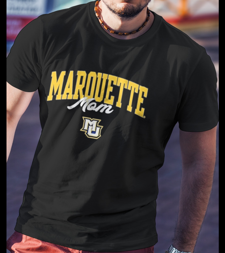 Marquette Golden Eagles Mom MU Logo Summit Sportswear T-Shirt