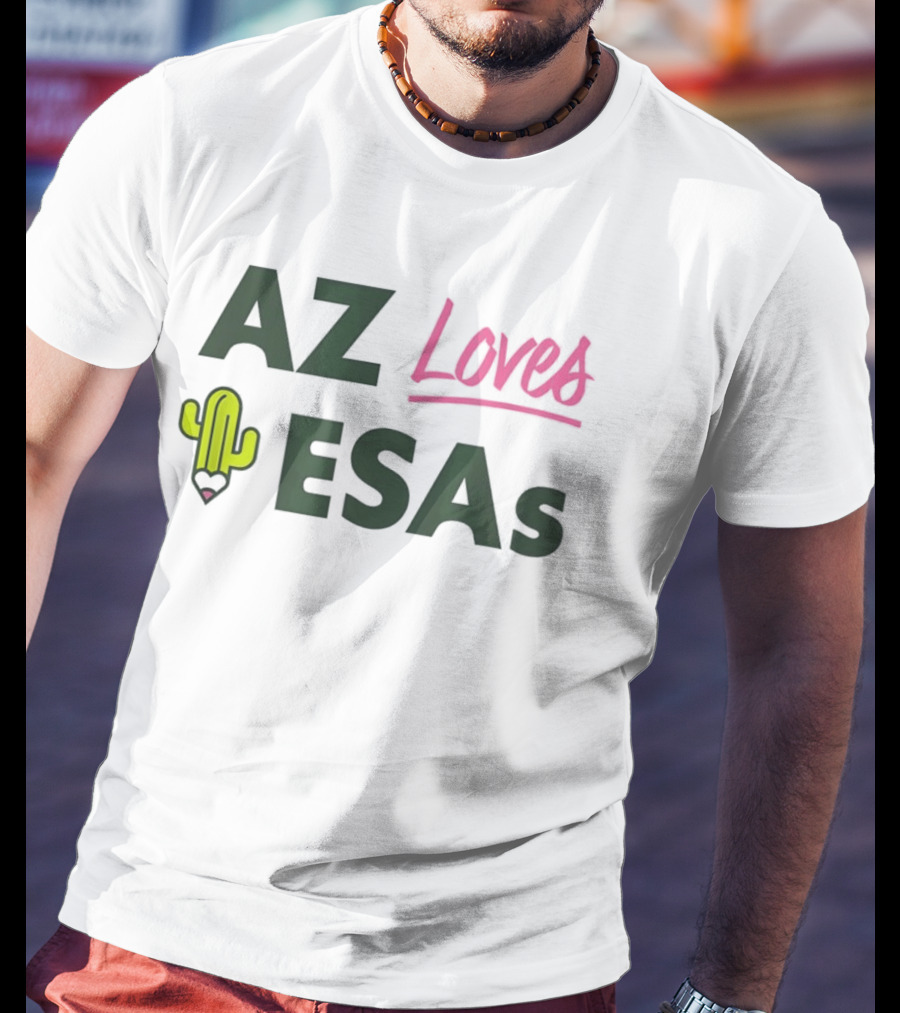 AZ Loves Education Savings Accounts Cactus Pencil Arizona Teacher ESAs T-Shirt
