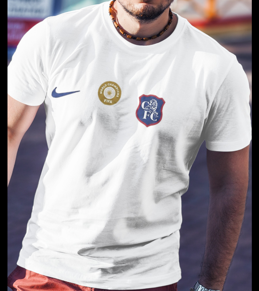 Chelsea 2026 27 FIFA World Champions CFC Nike White Away Kit T-Shirt