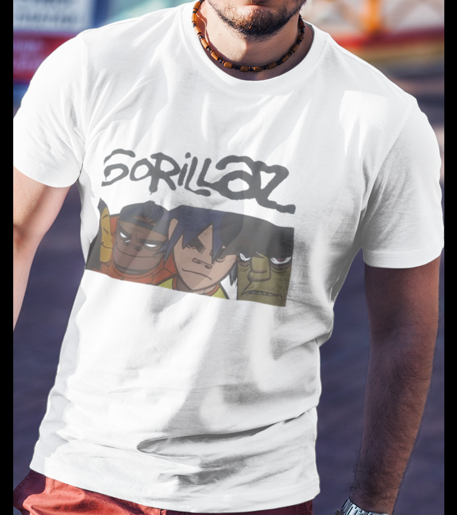 Gorillaz Band Members 2D Russel Hobbs Noodle Murdoc Niccals T-Shirt