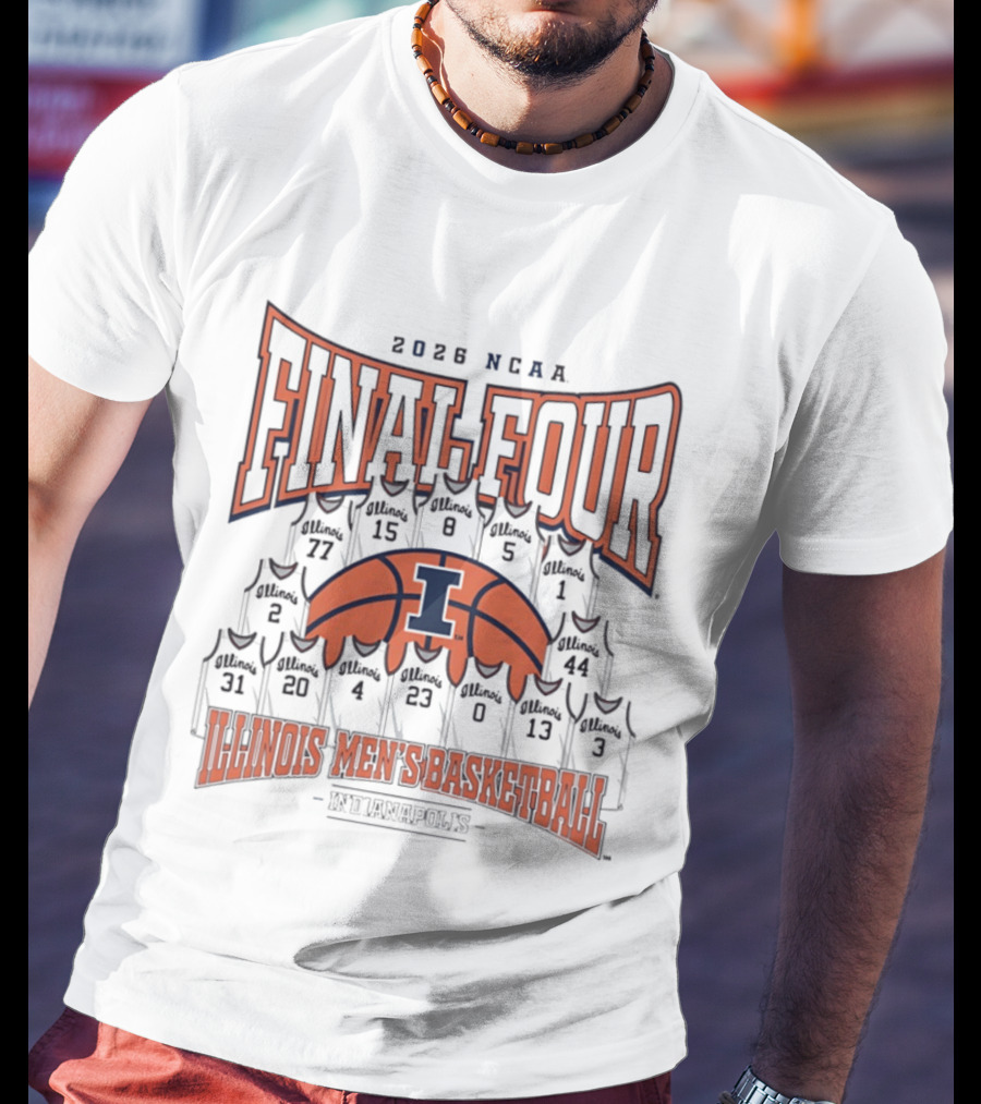 2026 NCAA Final Four Illinois Men's Basketball Indianapolis T-Shirt
