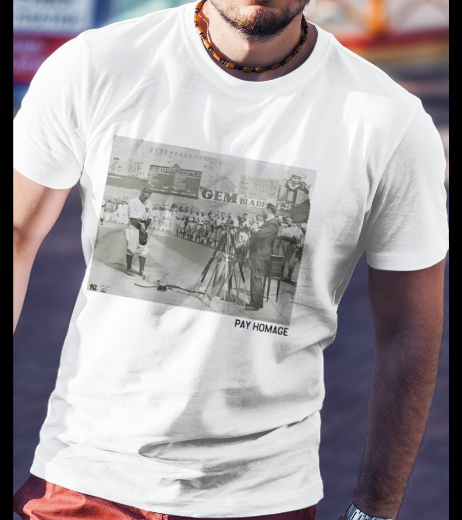 Lou Gehrig New York Yankees Yankee Stadium Farewell Address July 4th Iconic Moment T-Shirt