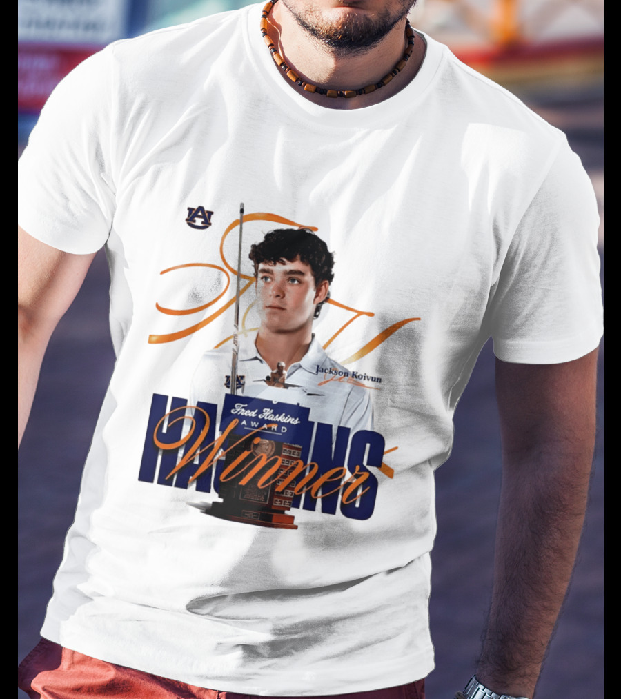 Auburn University Jackson Koivun Fred Haskins Award Winner Golf T-Shirt