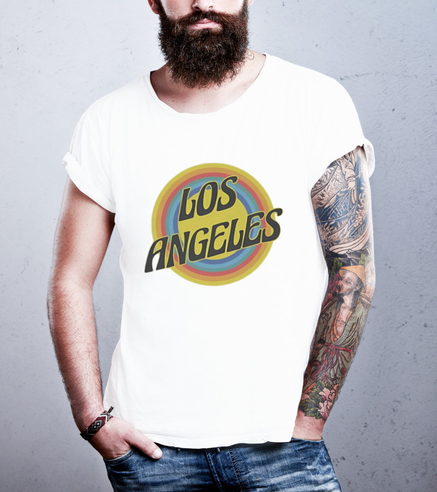 Los Angeles Vintage Rainbow T-Shirt