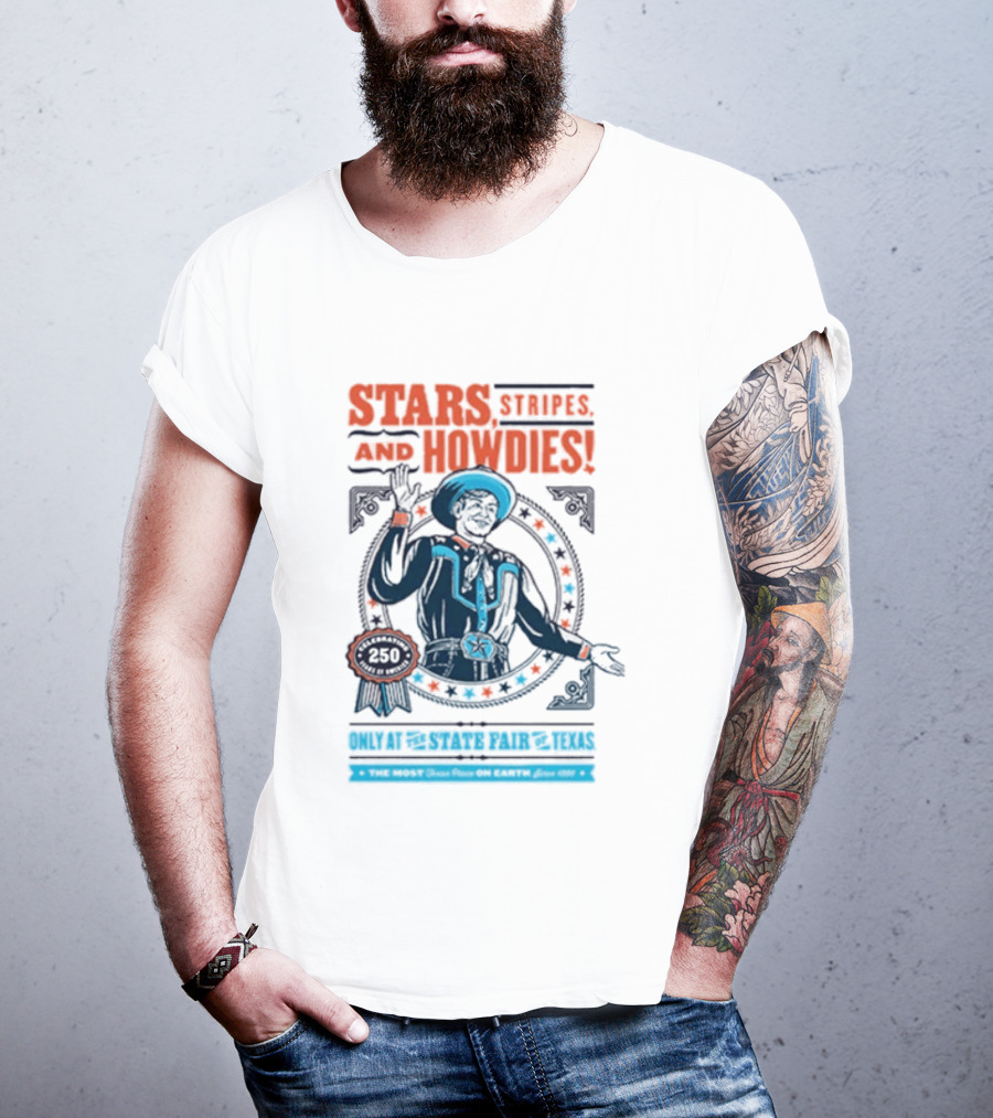 Stars Stripes And Midways State Fair Of Texas 2026 250 Big Tex Circle T-Shirt