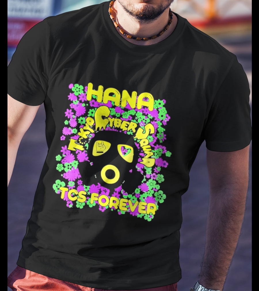 Hana Tokyo Cyber Squad TCS Forever Vibrant Flower Power T-Shirt