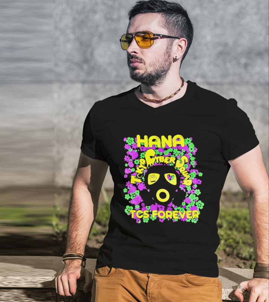 Hana Tokyo Cyber Squad TCS Forever Vibrant Flower Power T-Shirt