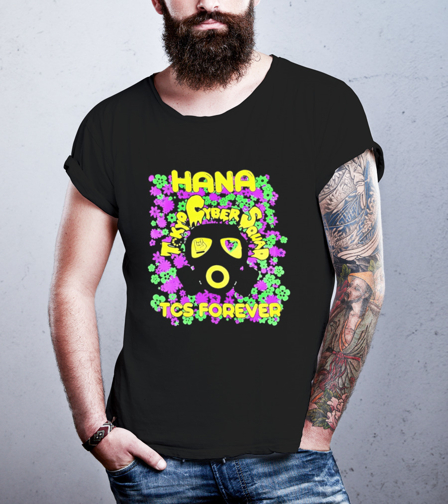 Hana Tokyo Cyber Squad TCS Forever Vibrant Flower Power T-Shirt