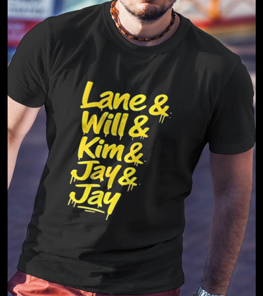 Lane Will Kim Jay Jay Graffiti Style Names T-Shirt