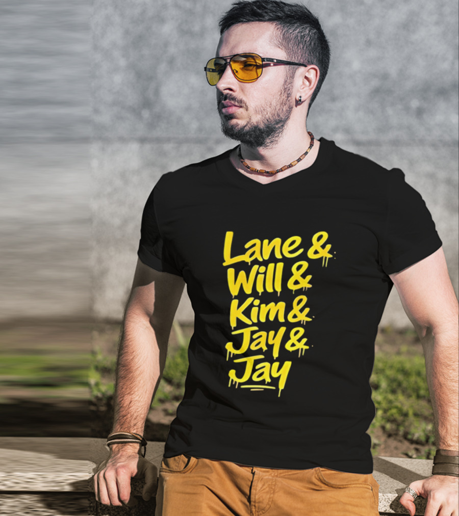 Lane Will Kim Jay Jay Graffiti Style Names T-Shirt