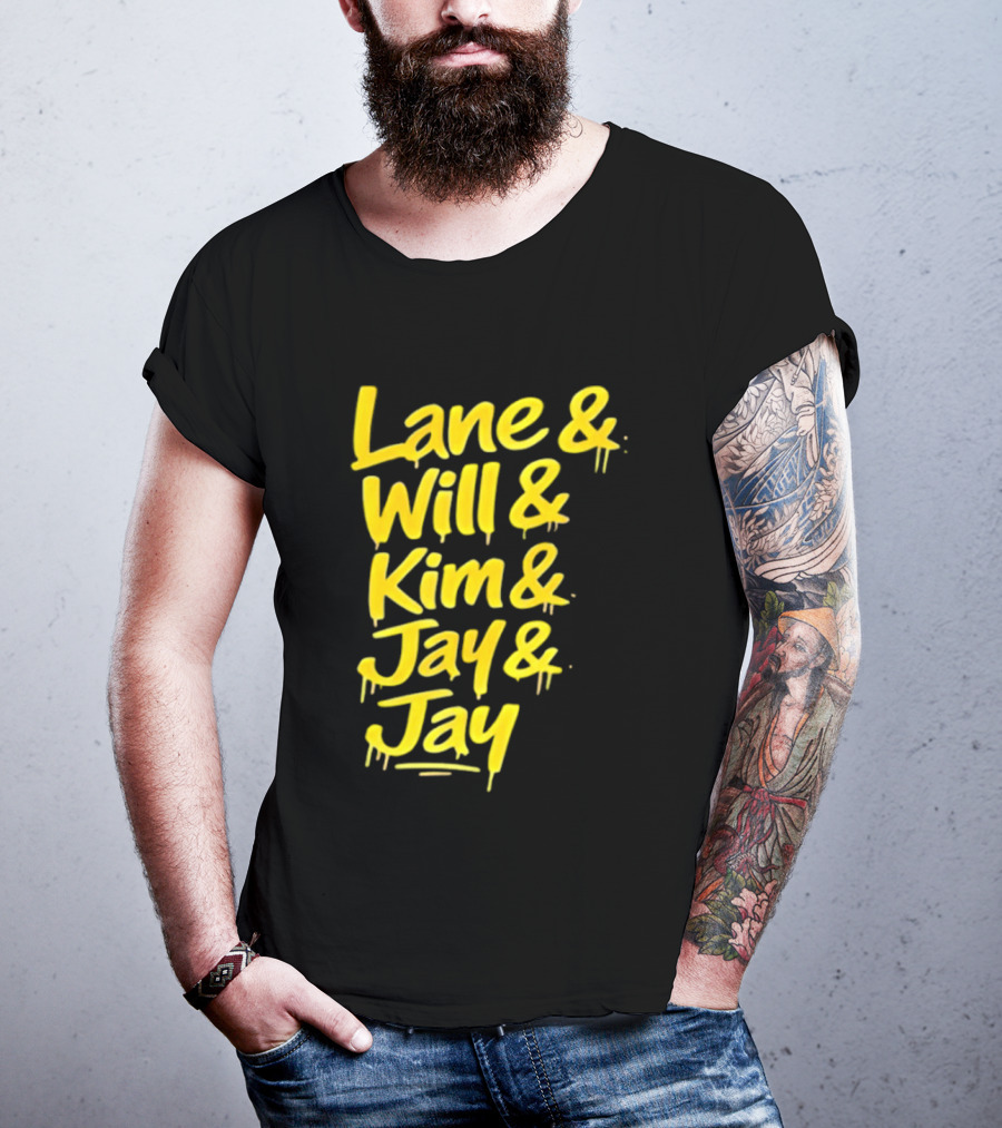Lane Will Kim Jay Jay Graffiti Style Names T-Shirt