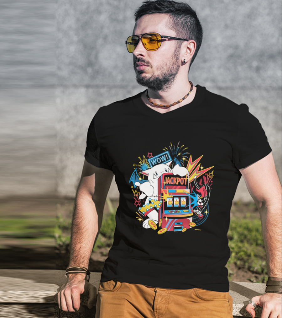 Final Fantasy Moogle Jackpot Slot Machine WOW Explosion T-Shirt