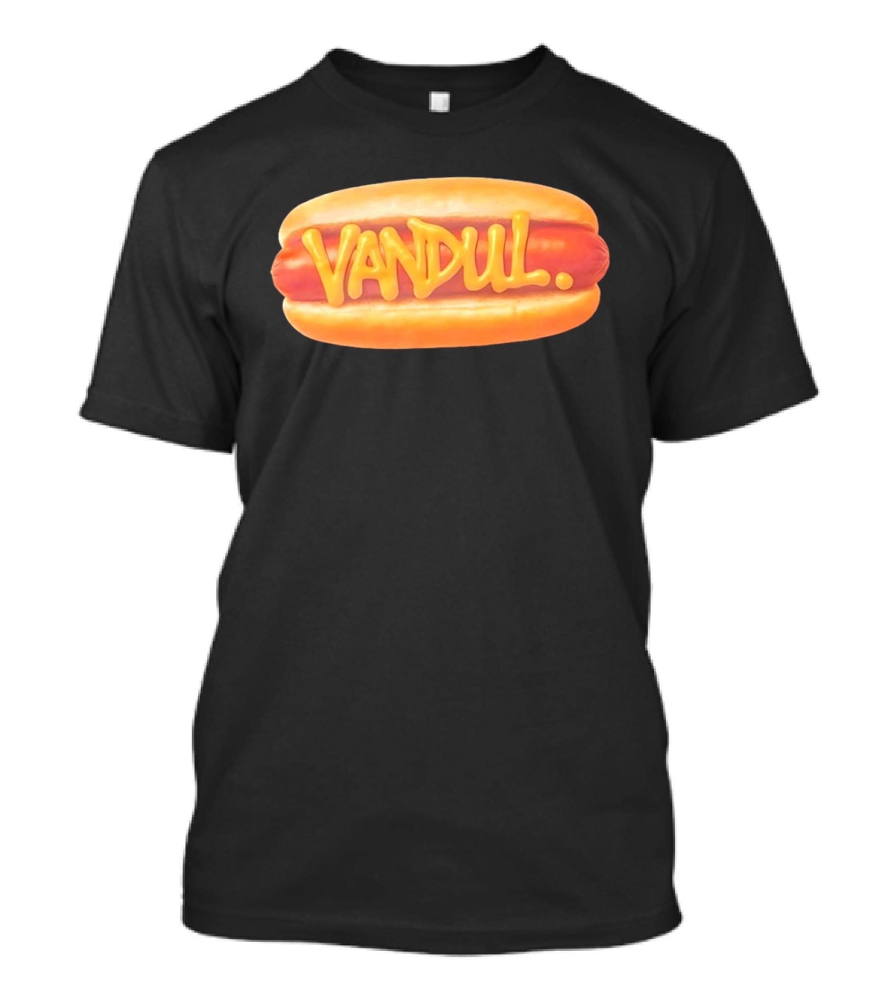 Vandul Mustard Hot Dog Bold Typeface T-Shirt