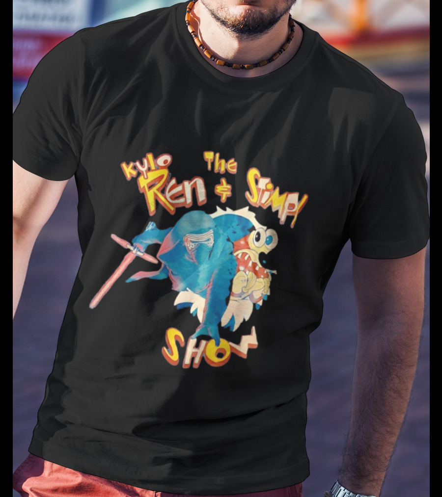 Kylo Ren And The Stimpy Show Star Wars Ren Stimpy Mashup T-Shirt