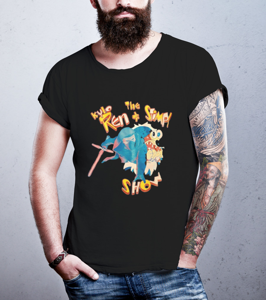 Kylo Ren And The Stimpy Show Star Wars Ren Stimpy Mashup T-Shirt