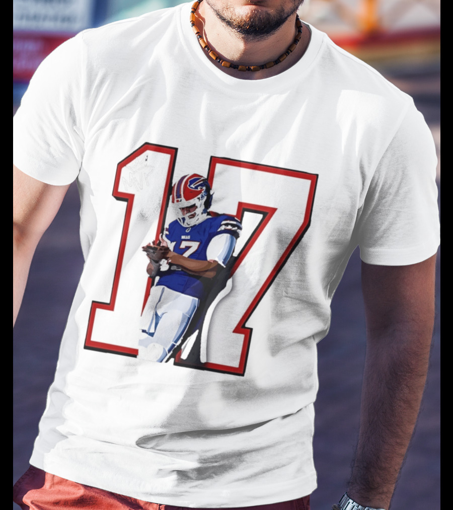 Josh Allen Buffalo Bills Number 17 MVP Football Player T-Shirt