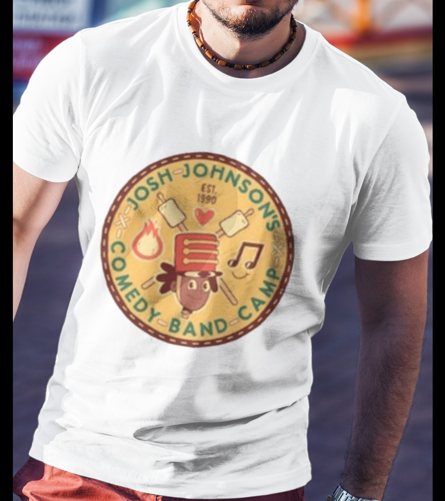 Josh Johnson's Comedy Band Camp Tour 1990 Marshmallows And Music Note T-Shirt